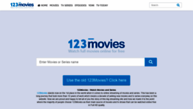 What 123movies-hd.com website looked like in 2021 (2 years ago)