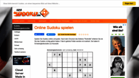 What 123sudoku.de website looked like in 2021 (2 years ago)