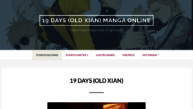 What 19-days-manga.com website looked like in 2021 (2 years ago)