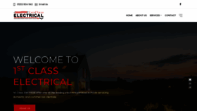 What 1stclasselectrical.com website looked like in 2021 (3 years ago)