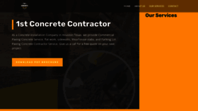 What 1stconcretecontractor.com website looked like in 2022 (2 years ago)