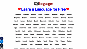 What 101languages.net website looked like in 2022 (2 years ago)