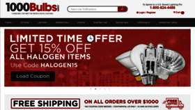 What 1000bulbs.com website looked like in 2022 (2 years ago)