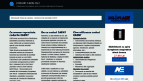 What 123coduri.ro website looked like in 2022 (2 years ago)