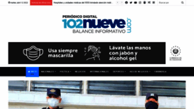 What 102nueve.com website looked like in 2022 (2 years ago)