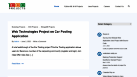 What 1000projects.org website looked like in 2022 (1 year ago)