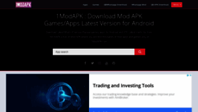 What 1modapk.com website looked like in 2022 (1 year ago)