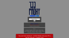 What 123proxy.app website looked like in 2022 (1 year ago)