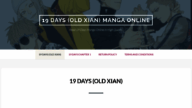 What 19-days-manga.com website looked like in 2022 (1 year ago)