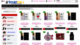 What 1parfum.fr website looked like in 2022 (1 year ago)