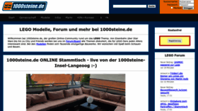 What 1000steine.de website looked like in 2022 (1 year ago)