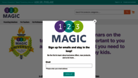 What 123magic.com website looked like in 2022 (1 year ago)