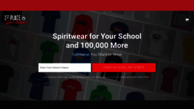 What 1stplacespiritwear.com website looked like in 2022 (1 year ago)