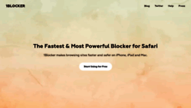 What 1blocker.com website looked like in 2022 (2 years ago)