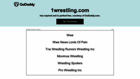 What 1wrestling.com website looked like in 2022 (1 year ago)
