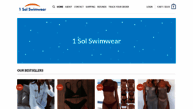 What 1solswimwear.com website looked like in 2022 (1 year ago)