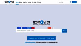 What 123movieshub.one website looked like in 2022 (1 year ago)