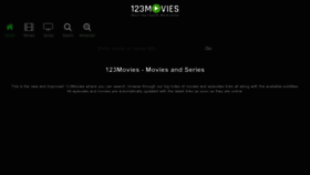 What 123movies.gl website looked like in 2022 (1 year ago)