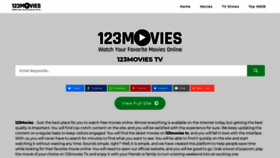 What 123moviestv.me website looked like in 2022 (1 year ago)
