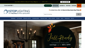 What 1stoplighting.com website looked like in 2022 (1 year ago)