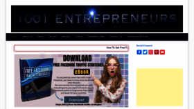 What 1001entrepreneurs.org website looked like in 2022 (1 year ago)
