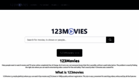 What 123moviesss.la website looked like in 2022 (1 year ago)