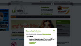 What 1a-sehen.de website looked like in 2022 (1 year ago)