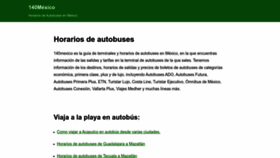 What 140mexico.com website looked like in 2023 (1 year ago)