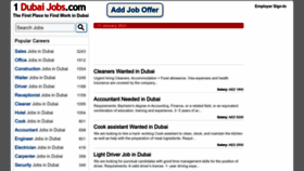 What 1dubaijobs.com website looked like in 2023 (1 year ago)