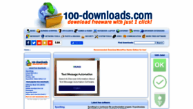 What 100-downloads.com website looked like in 2023 (1 year ago)