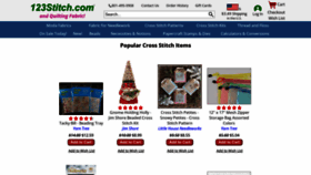 What 123stitch.com website looked like in 2023 (1 year ago)