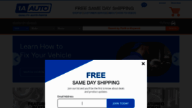 What 1aauto.com website looked like in 2023 (1 year ago)