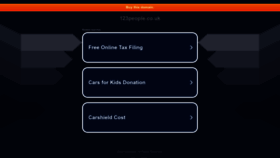 What 123people.co.uk website looked like in 2023 (3 years ago)