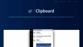 What 1clipboard.io website looked like in 2023 (1 year ago)