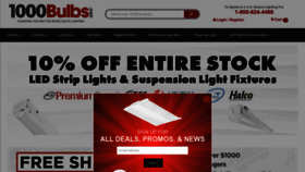 What 1000bulbs.com website looked like in 2023 (1 year ago)