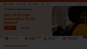 What 16-25railcard.co.uk website looked like in 2023 (1 year ago)