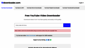 What 10downloader.com website looked like in 2023 (1 year ago)