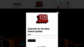 What 110above.com website looked like in 2023 (1 year ago)