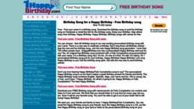 What 1happybirthday.com website looked like in 2023 (1 year ago)