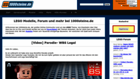What 1000steine.de website looked like in 2023 (1 year ago)
