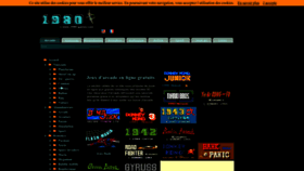 What 1980-games.com website looked like in 2023 (1 year ago)