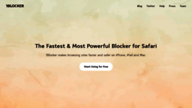 What 1blocker.com website looked like in 2023 (2 years ago)