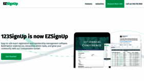 What 123signup.com website looked like in 2023 (1 year ago)