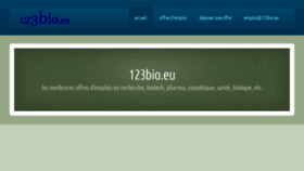 What 123bio.eu website looked like in 2023 (1 year ago)