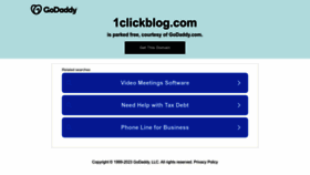 What 1clickblog.com website looked like in 2023 (1 year ago)