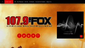 What 1079thefox.com website looked like in 2023 (1 year ago)