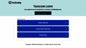 What 1soccer.com website looked like in 2023 (This year)
