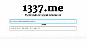 What 1337.me website looked like in 2023 (This year)