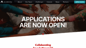 What 100accelerator.com website looked like in 2023 (This year)