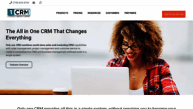 What 1crm.com website looked like in 2023 (This year)